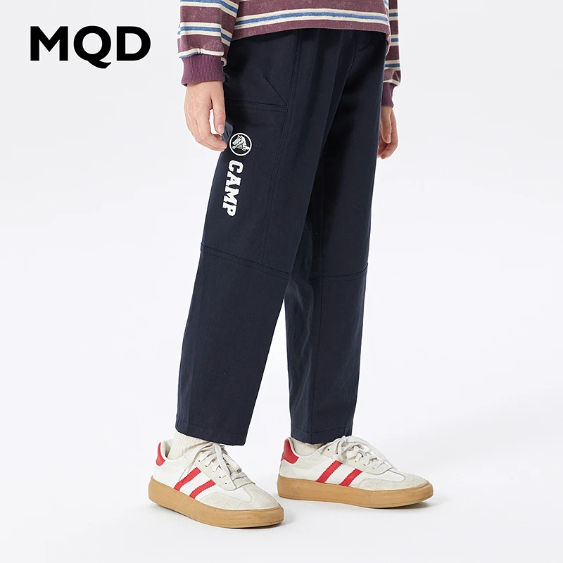 MQD童装儿童25春新款立体剪裁潮流穿搭休闲长裤9641W1506