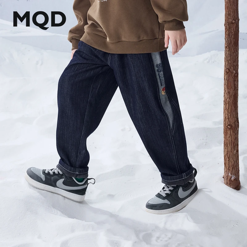MQD童装新品男大童学院风穿搭牛仔裤品质童装男童春装童装直播间
