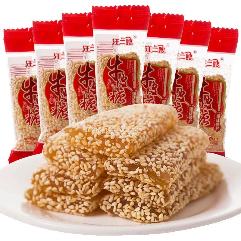 牛皮糖传统制作牛筋糖老式糕点糖果批发网红小时候的零食儿时回忆