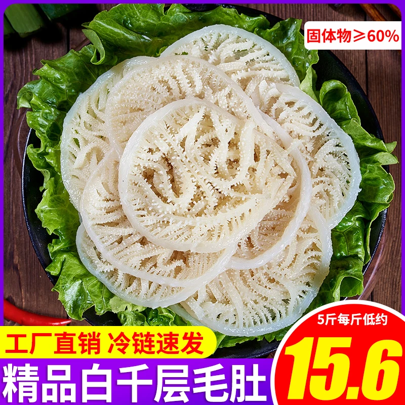 新鲜毛肚千层肚白千层牛百叶牛毛肚川渝火锅毛肚串串香麻辣烫食材