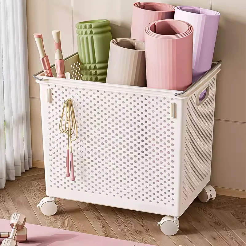 收纳箱家用收纳零食收纳盒健身器材瑜伽垫收纳筐儿童玩具收纳箱子