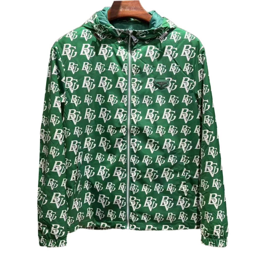 MASER DINO/玛撒蒂诺2023新款男士秋冬夹克潮流满印时尚设计印花