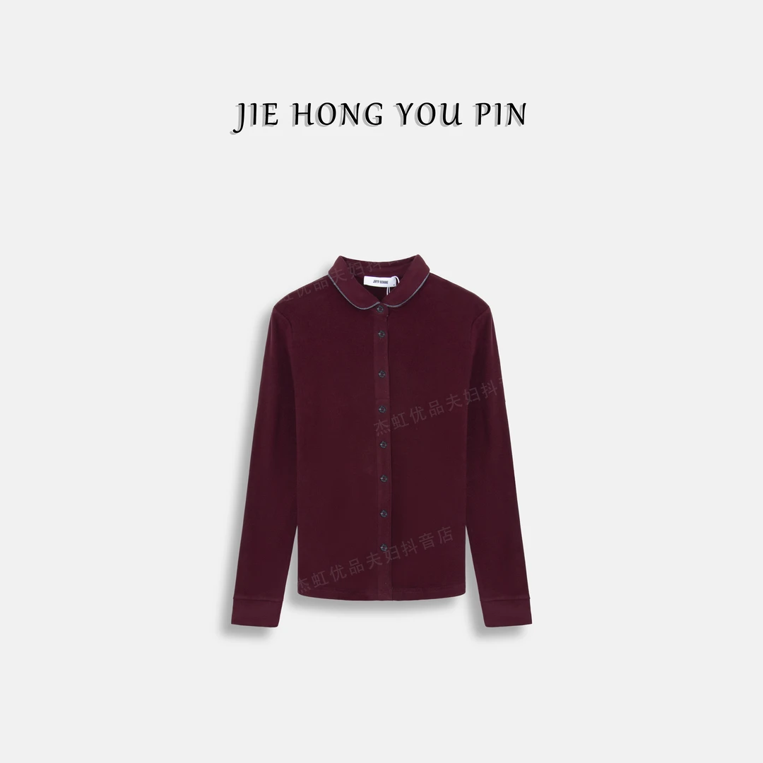 “小暖炉”新款女polo衫小圆领套头时尚翻领26837