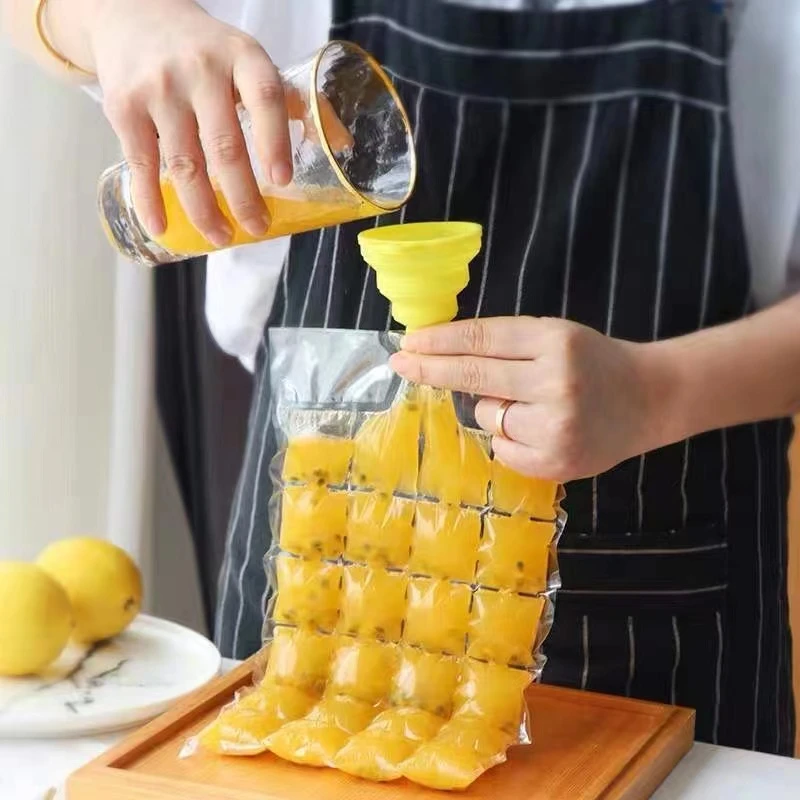 送漏斗！【50片】家用一次性制冰袋创意自封口冰格袋