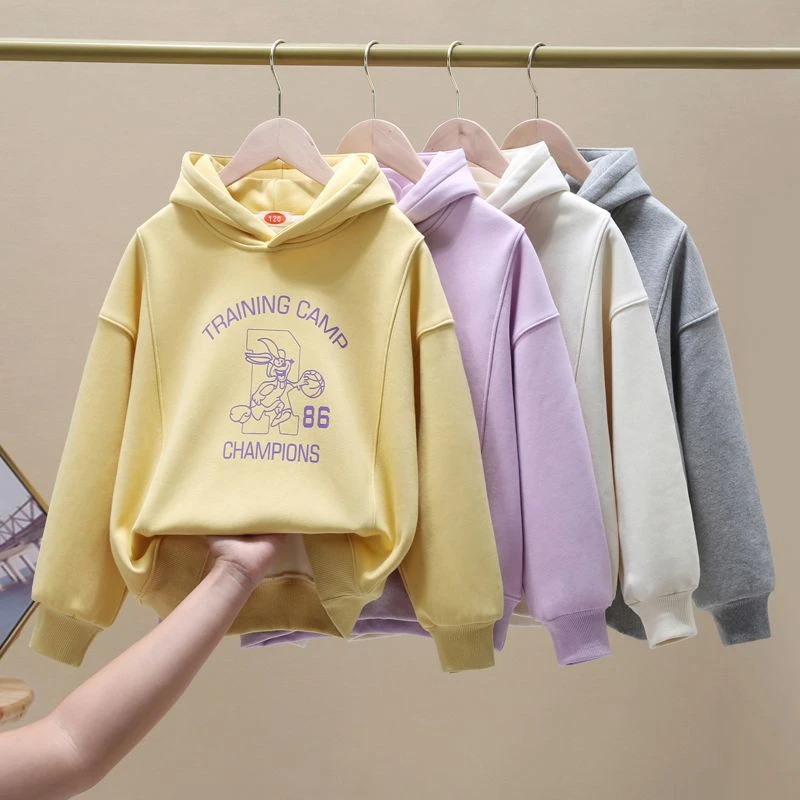 女童卫衣春秋2022新款洋气冬装潮女孩中大童加绒外套儿童秋冬上衣