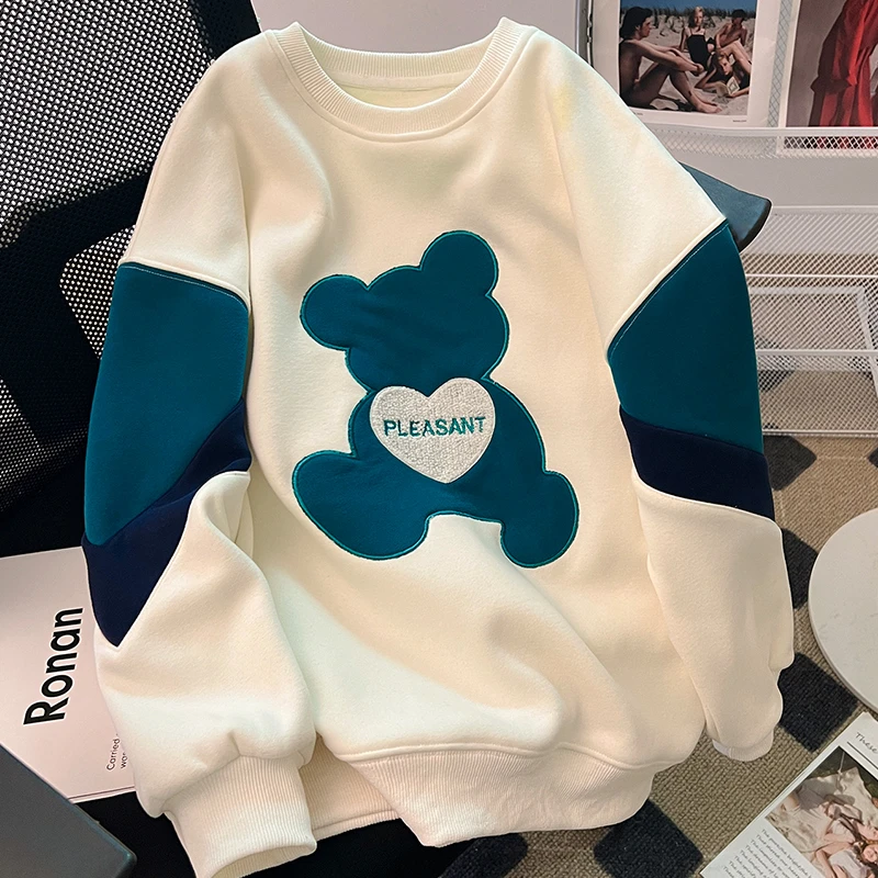 女童卫衣2025新款时髦洋气儿童春季女大童春装长袖T恤上衣裤子