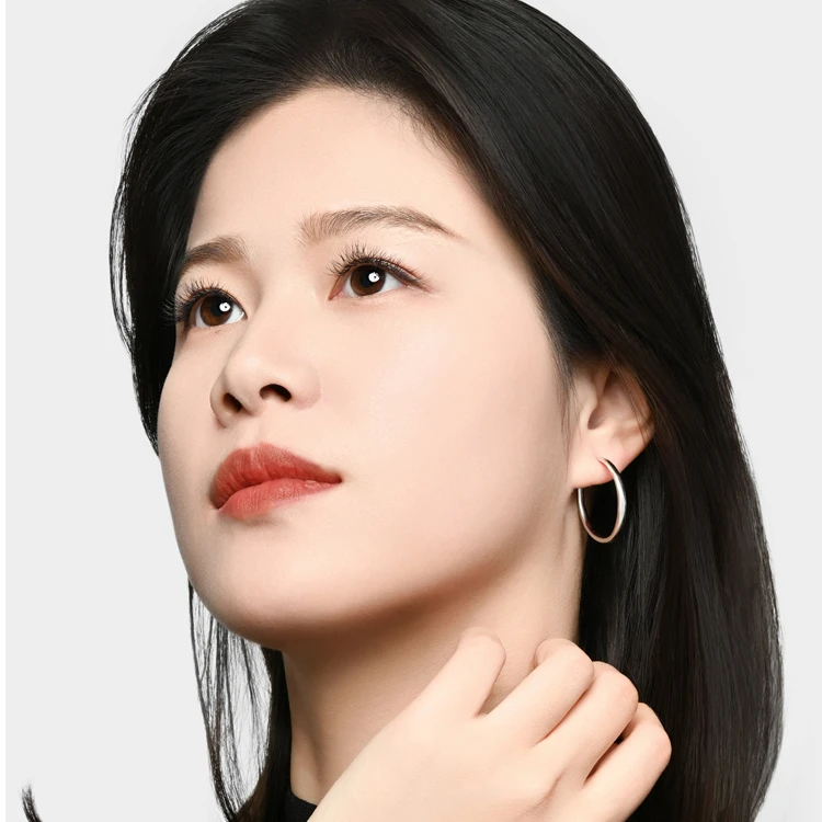 至之  原创设计师款C型耳环气质百搭金色简约经典