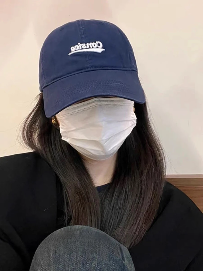 赵露思同款简约棒球帽子女设计师款春夏遮阳休闲百搭大头围鸭舌帽