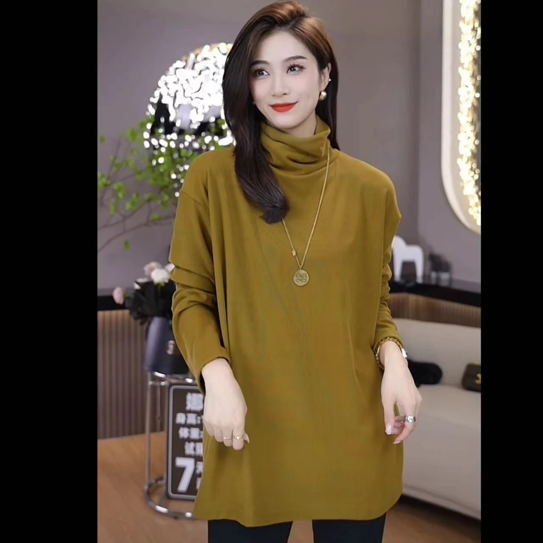 【麦霓严选】精品磨毛长袖T恤韩版ins时尚纯色百搭套头7089