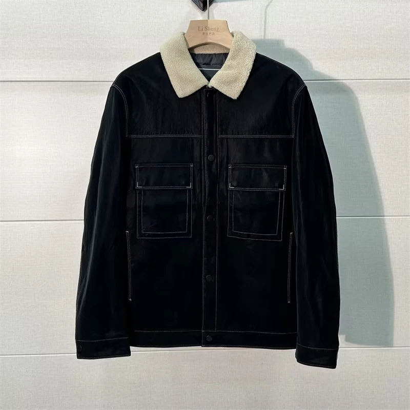 秋冬男士翻领工装风鸭绒羽绒夹克男款时尚百搭休闲羽绒服Z959-002