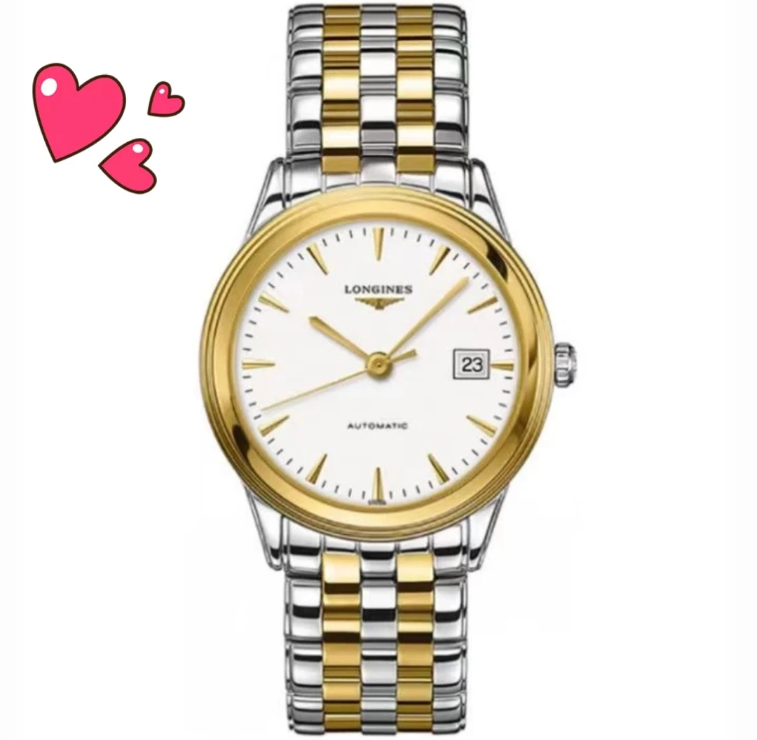 99新 Longines/浪琴 /军旗874间金/表径38.5/自动机械表