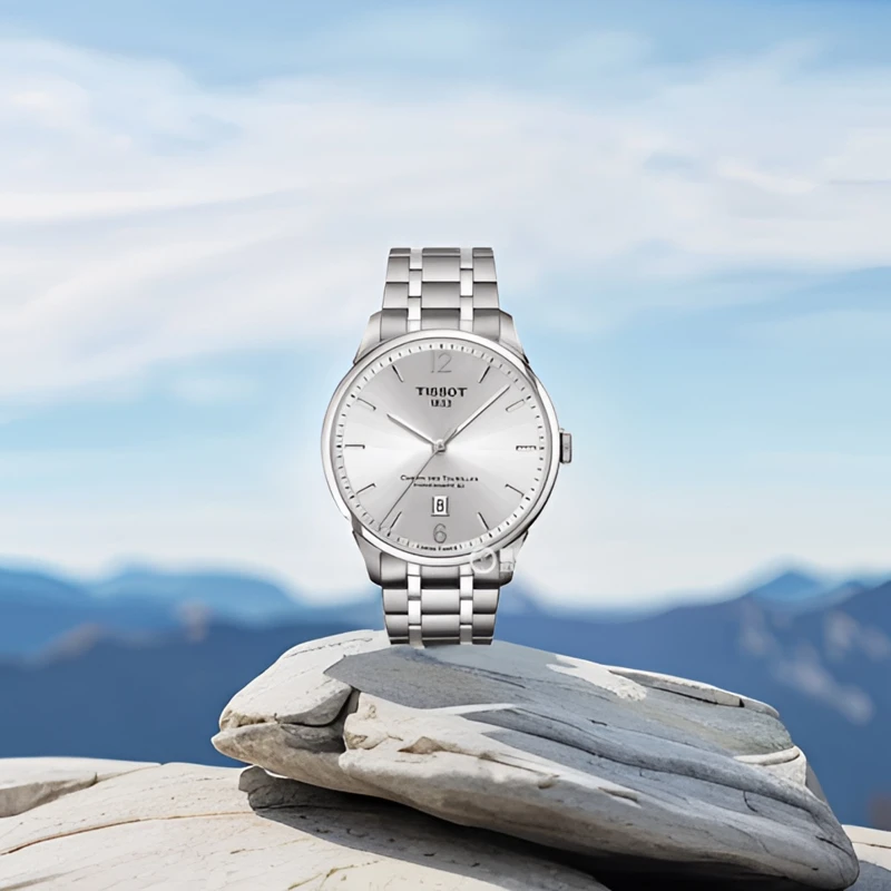 95新 Tissot/天梭 /杜鲁尔白盘钢带款/表径42/公价6650