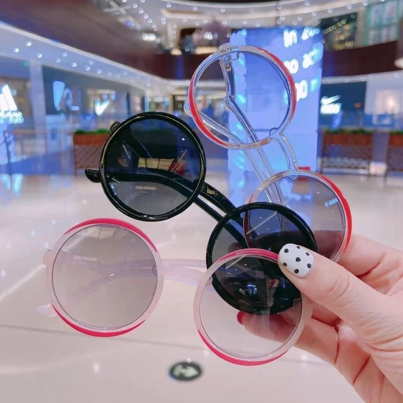 儿童墨镜婴儿宝宝可爱卡通小熊太阳镜女孩遮阳镜小童防紫外线眼镜