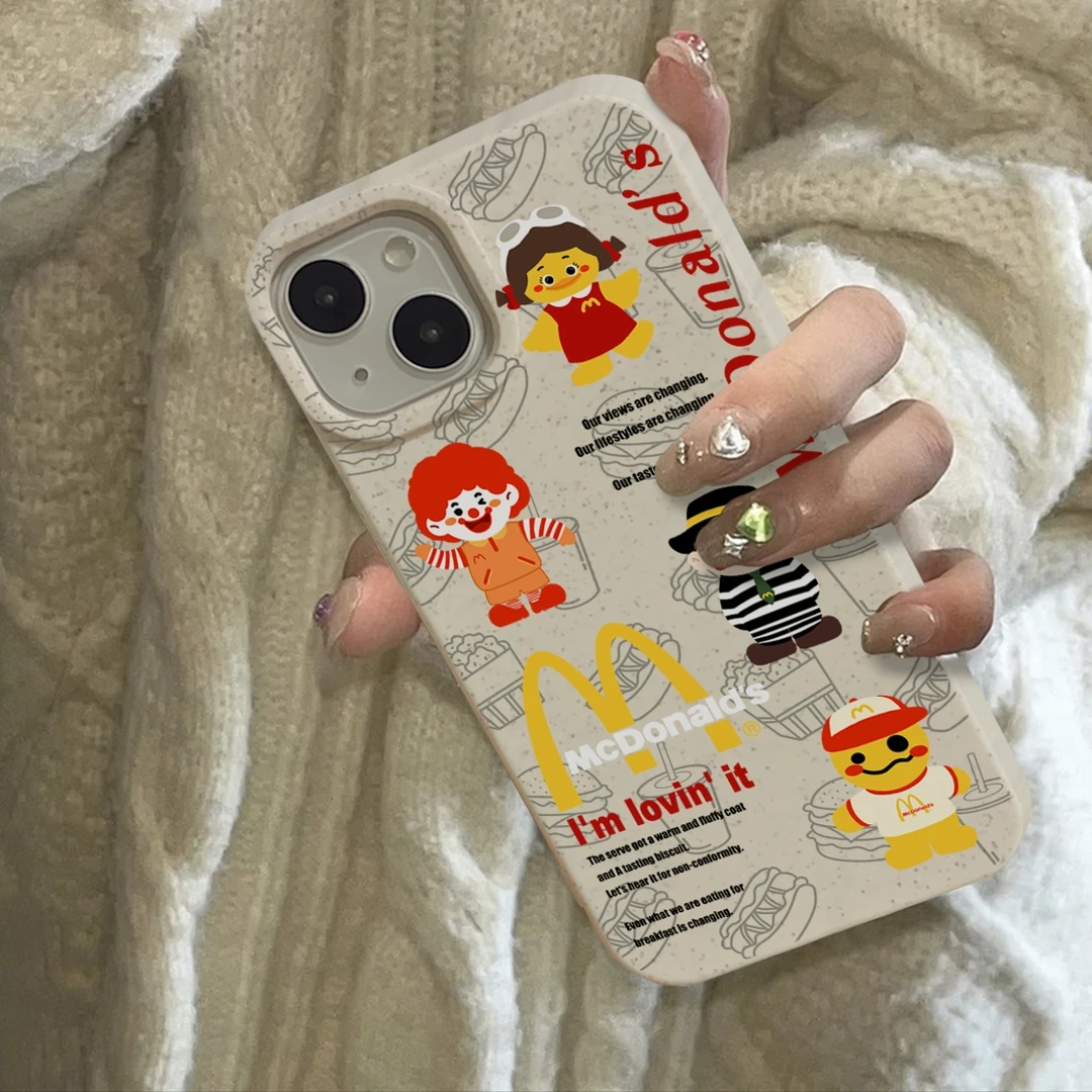 创意个性m记iPhone14promax小麦手机壳苹果13全包12/11软xr套7p潮