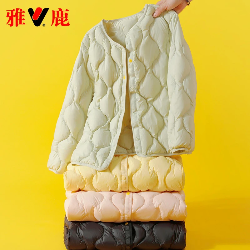 雅鹿2025新款儿童羽绒内胆男童女童中大童轻薄羽绒服内胆内穿