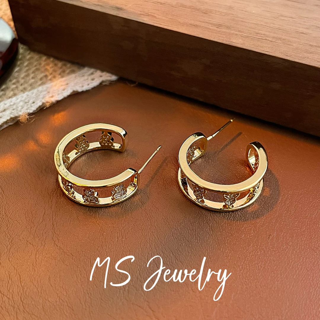 铜合金耳饰  E09020外贸高奢轻奢耳饰