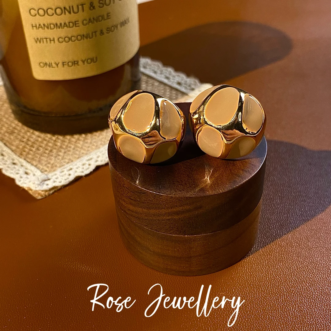 铜合金珐琅耳饰 E0760102外贸高奢B10轻奢耳饰【Stud Earrings】