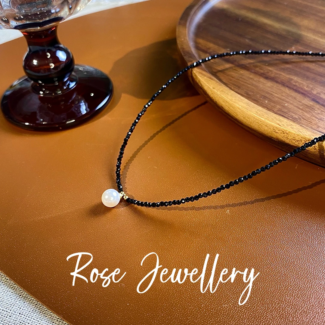 铜合金仿水晶项链 x0131801外贸高奢H-4简约百搭气质【Necklace】