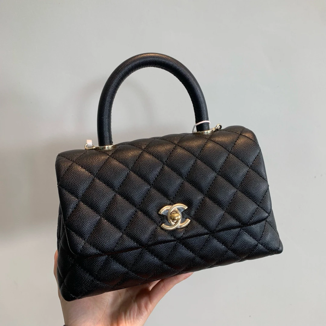 99新 Chanel/香奈儿 黑金cocohandle小号