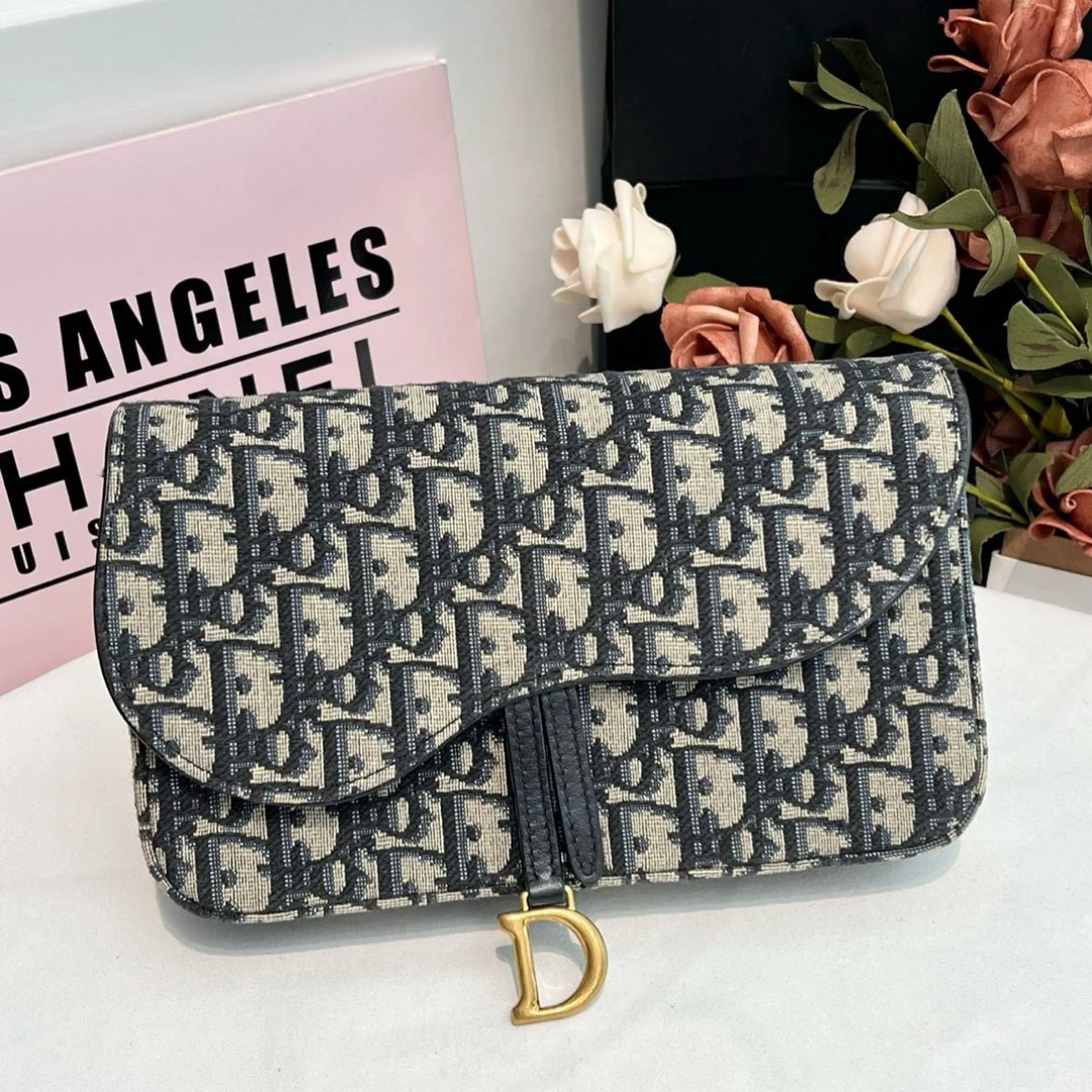 99新 DIOR/迪奥 老花woc 链条包 翻盖单肩奢侈时尚百搭经典女士包