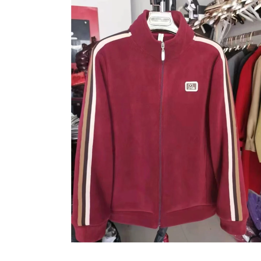 2024-冬季加厚拉条拉链绒嬷嬷大M外套 8019