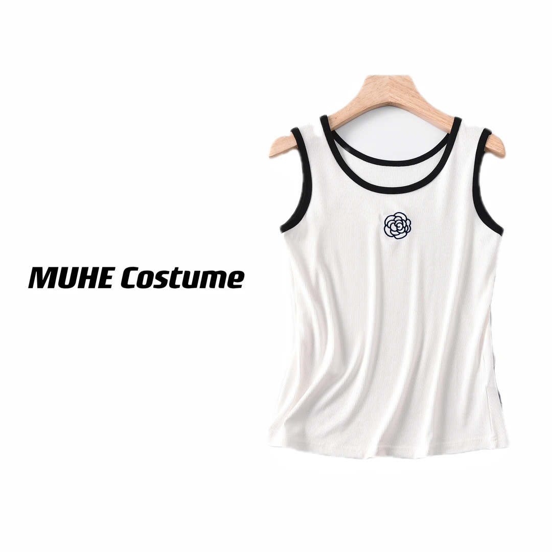 2025-【山茶花】女生四季百搭款无袖显瘦内穿外穿背心  203