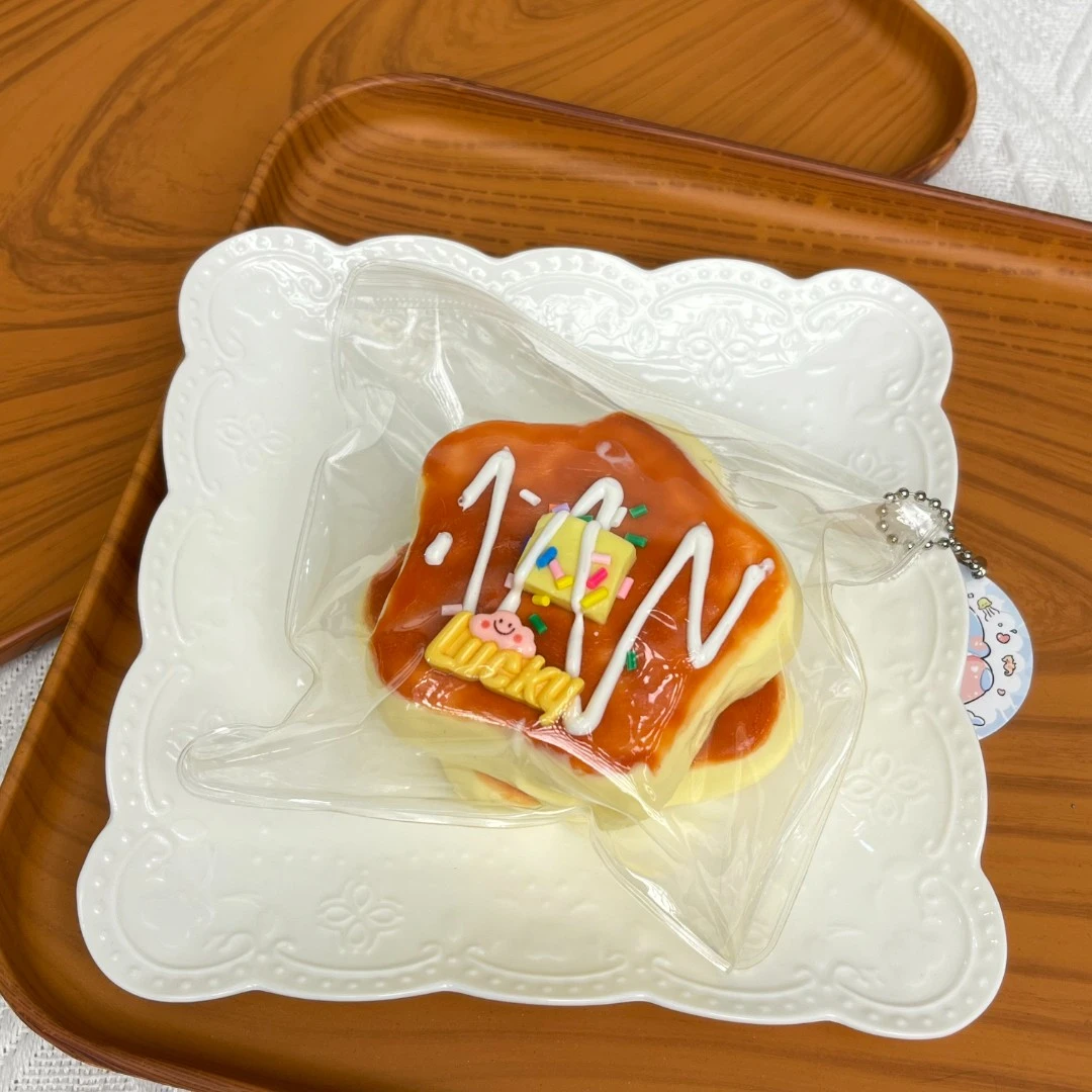 【星星黄油松饼】现货捏捏乐食品级硅胶纯手工制作解压玩具手工DIY