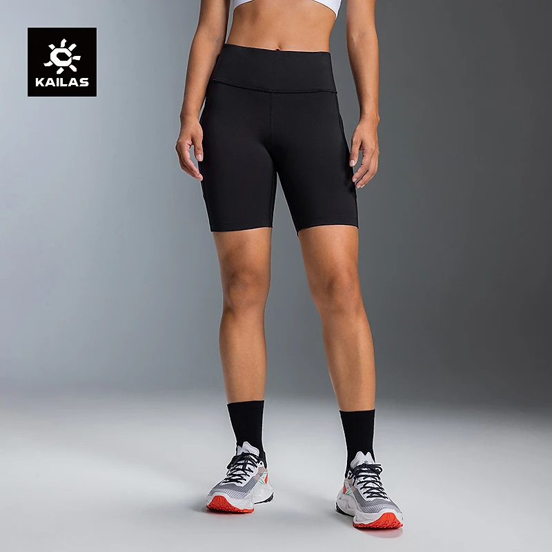 凯乐石跑山四分裤弹力舒适压缩感户外运动越野跑山女款 KG2415416