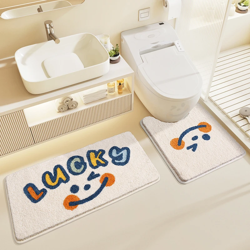 大江浴室套装地垫家用卧室浴室内家居吸水防滑地毯脚垫舒适柔软