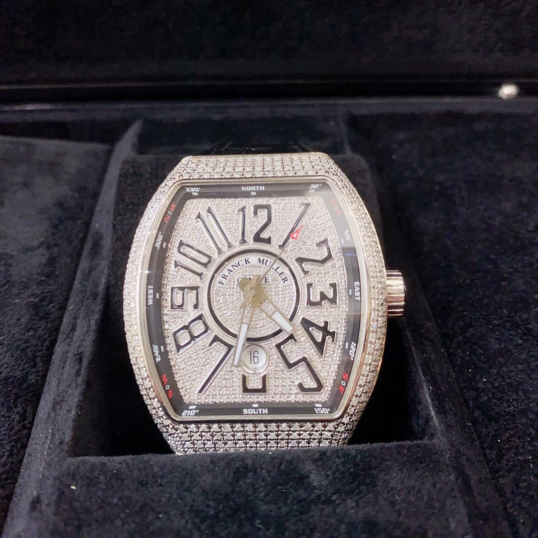 95新 Franck Muller/法兰克穆勒 二手法穆兰V45精钢后钻满天星男