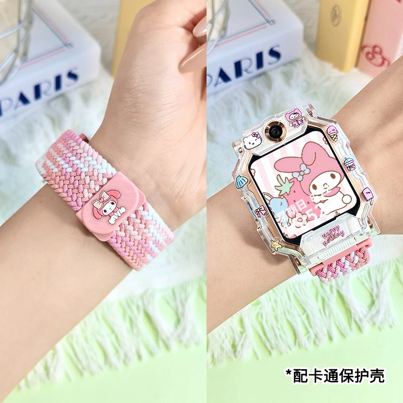 适用小天才电话手表Z11/Z10/Z9卡通编织磁吸表带Z6Pro/U3/D2A/Q3