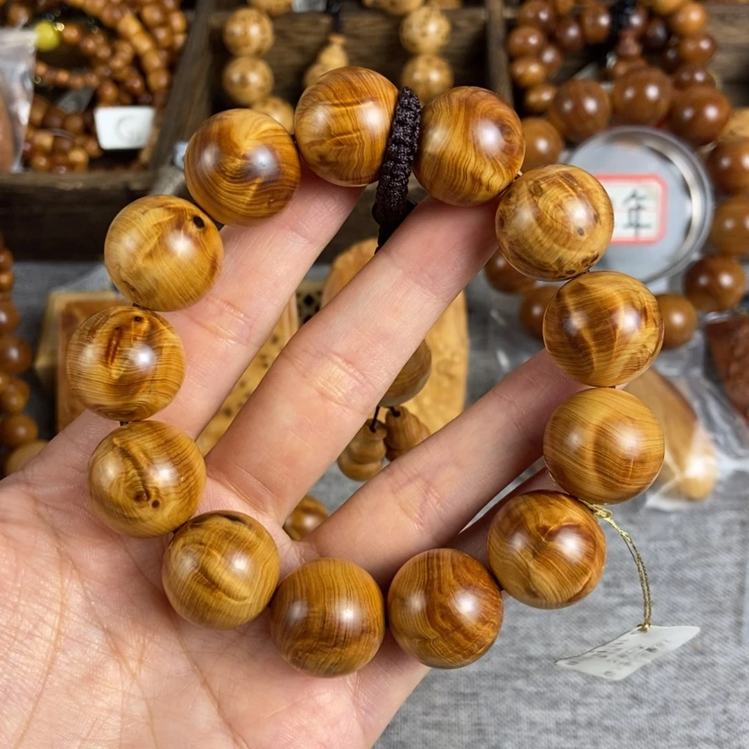 柏木（崖柏）手串/手链北太行陈化瘤疤闪电火焰18