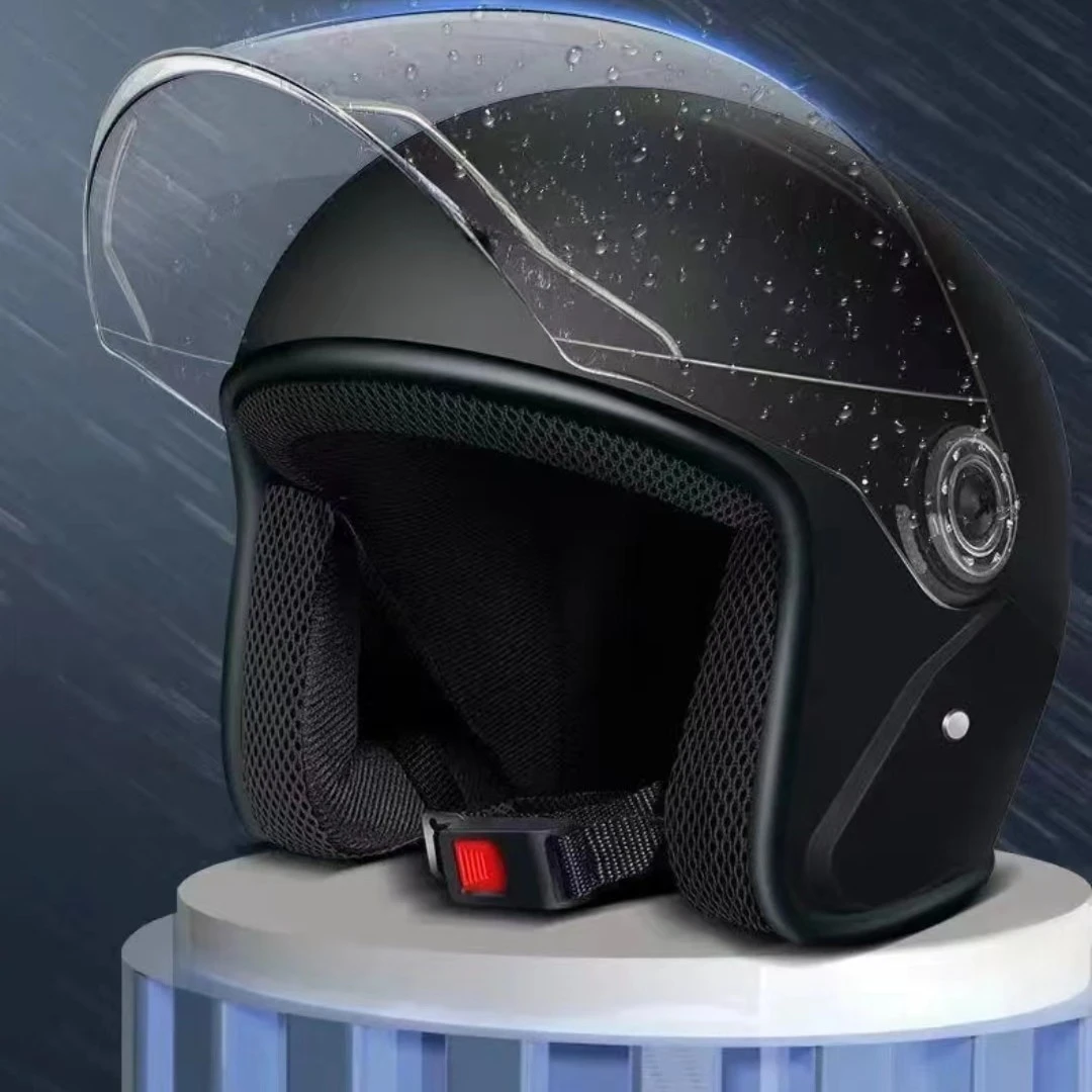 3C认证电动车骑行头盔男女款秋冬季防风保暖轻便保暖防雾防寒头盔