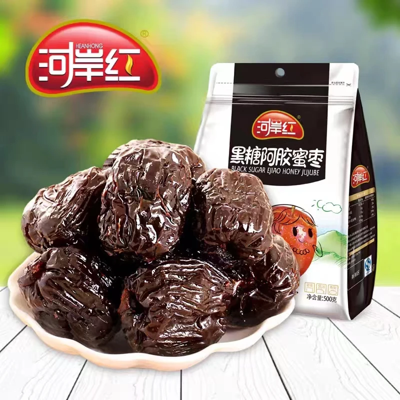 河岸红黑糖阿胶蜜枣500g*1