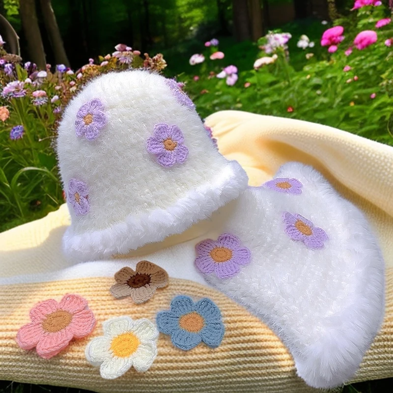 雪绒花 帽子材料包  送教程工具