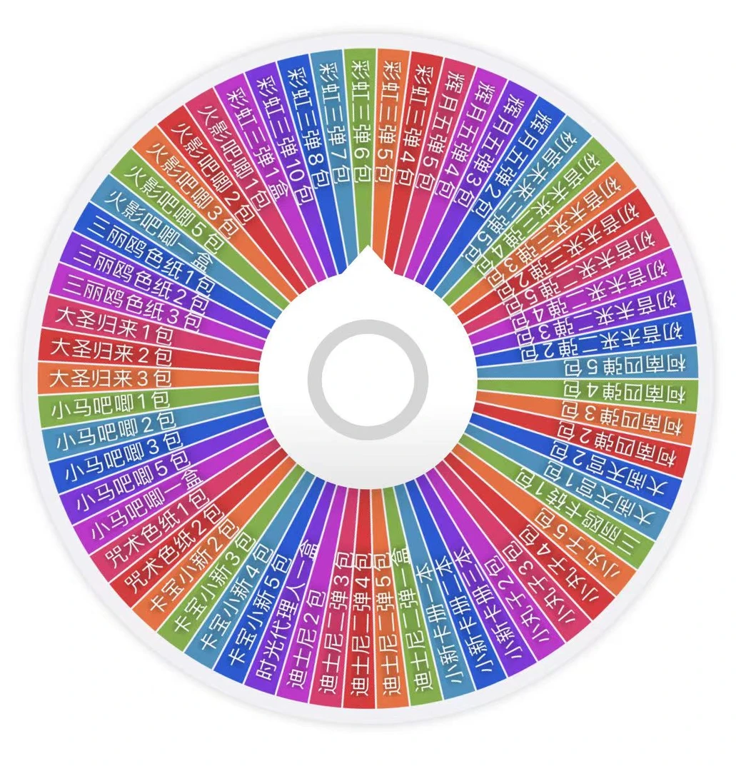 ip大乱斗辉五彩虹三小丸子小新迪士尼火影卡牌盲盒