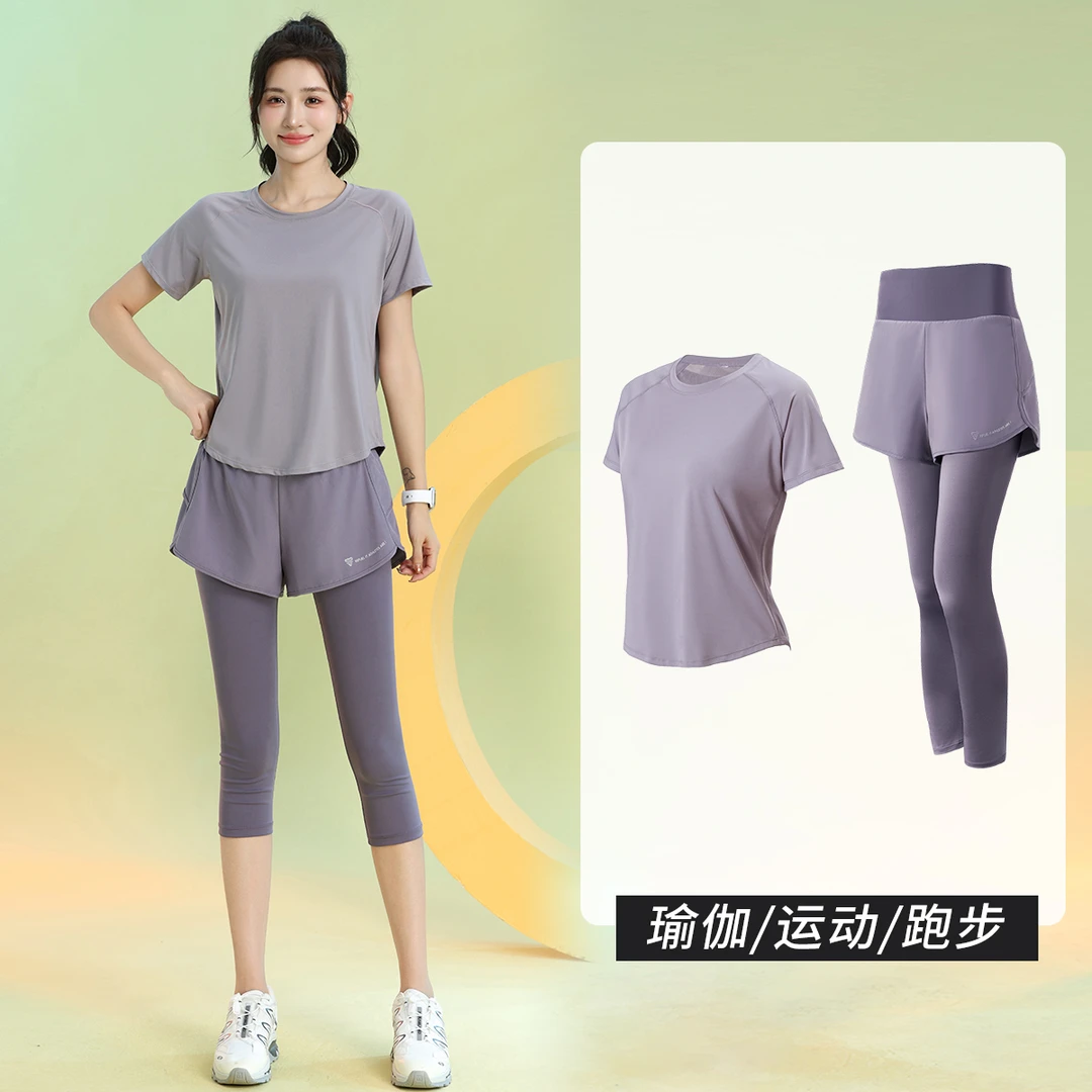 速干运动套装女短袖专业体育生训练服夏季薄款透气显瘦跳绳晨跑服