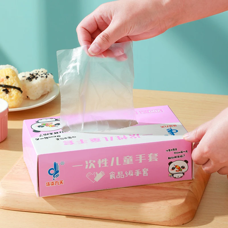 儿童一次性手套不脏手可用小孩子幼儿宝宝小学生小朋友女小号卫生