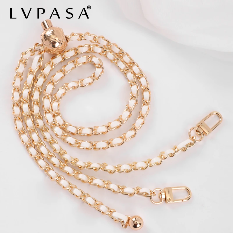 小香风链肩带背包链流浪包链子金属链条单买单肩斜挎带