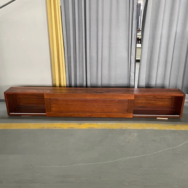 H12020推门柜挂柜桃花芯木2400*250*370