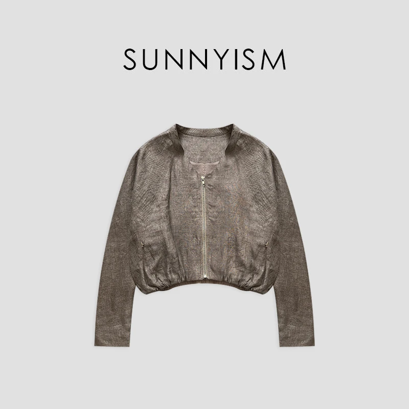 Sunnyism “素雅麻” 拉美儿小众设计感100亚麻长袖外套 WT00865