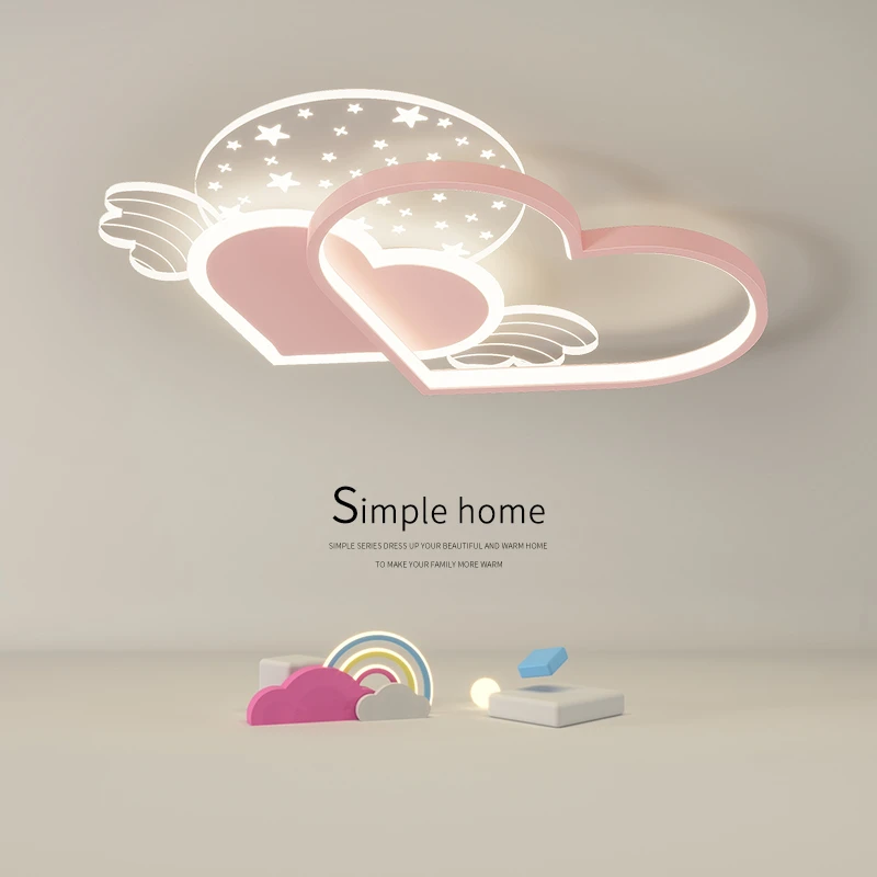 美瞳儿童房灯卧室吸顶灯现代简约灯具公主房女孩男孩浪漫温馨灯饰