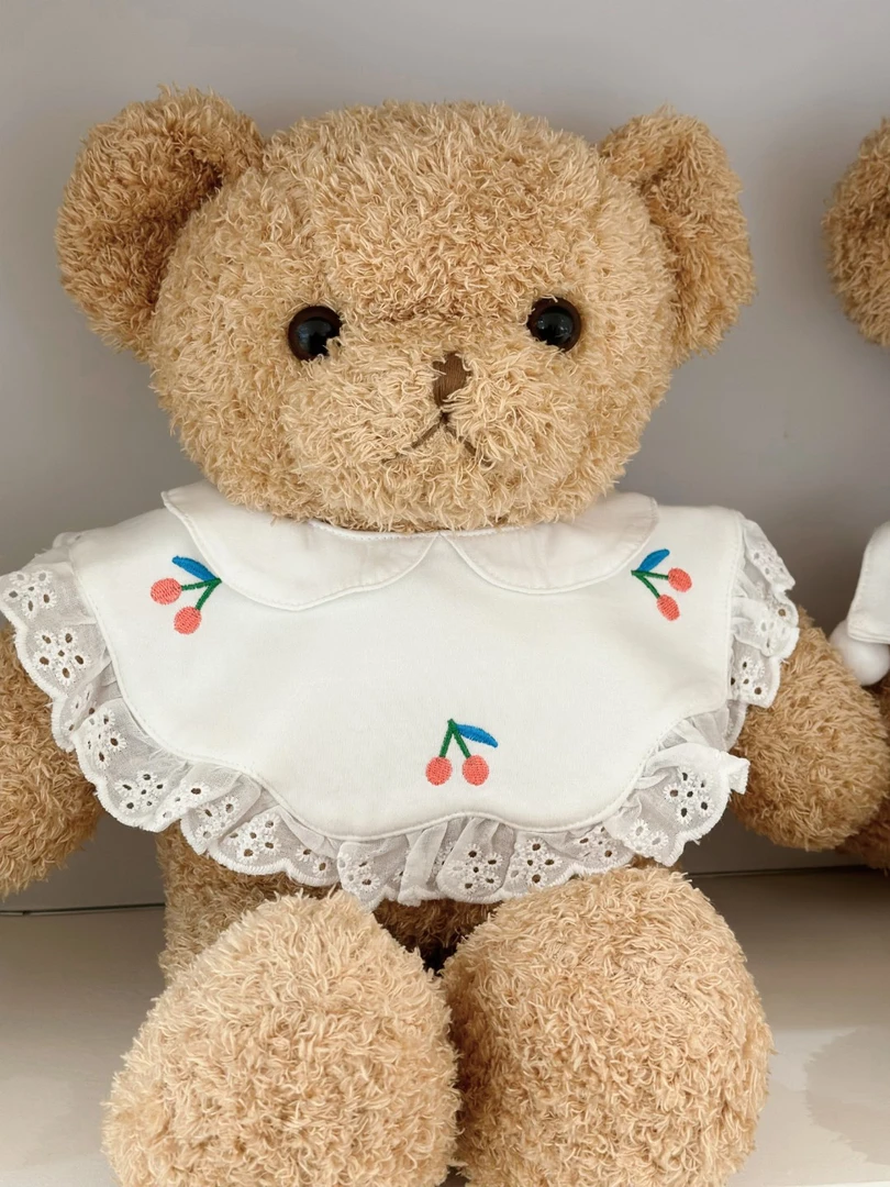 小雨家婴童优选婴幼儿服饰童装爬服翻领樱桃围嘴