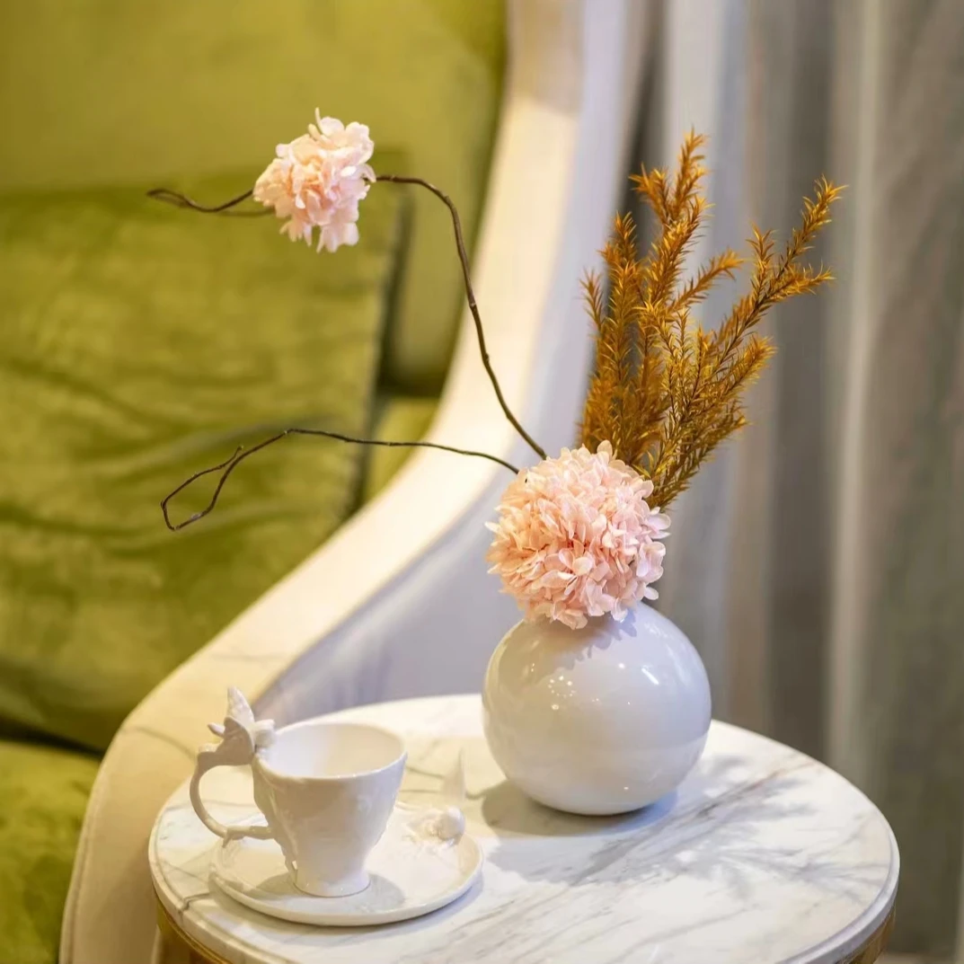 存下花期「静姝」干花永生花花束卧室餐桌沙发茶几摆件