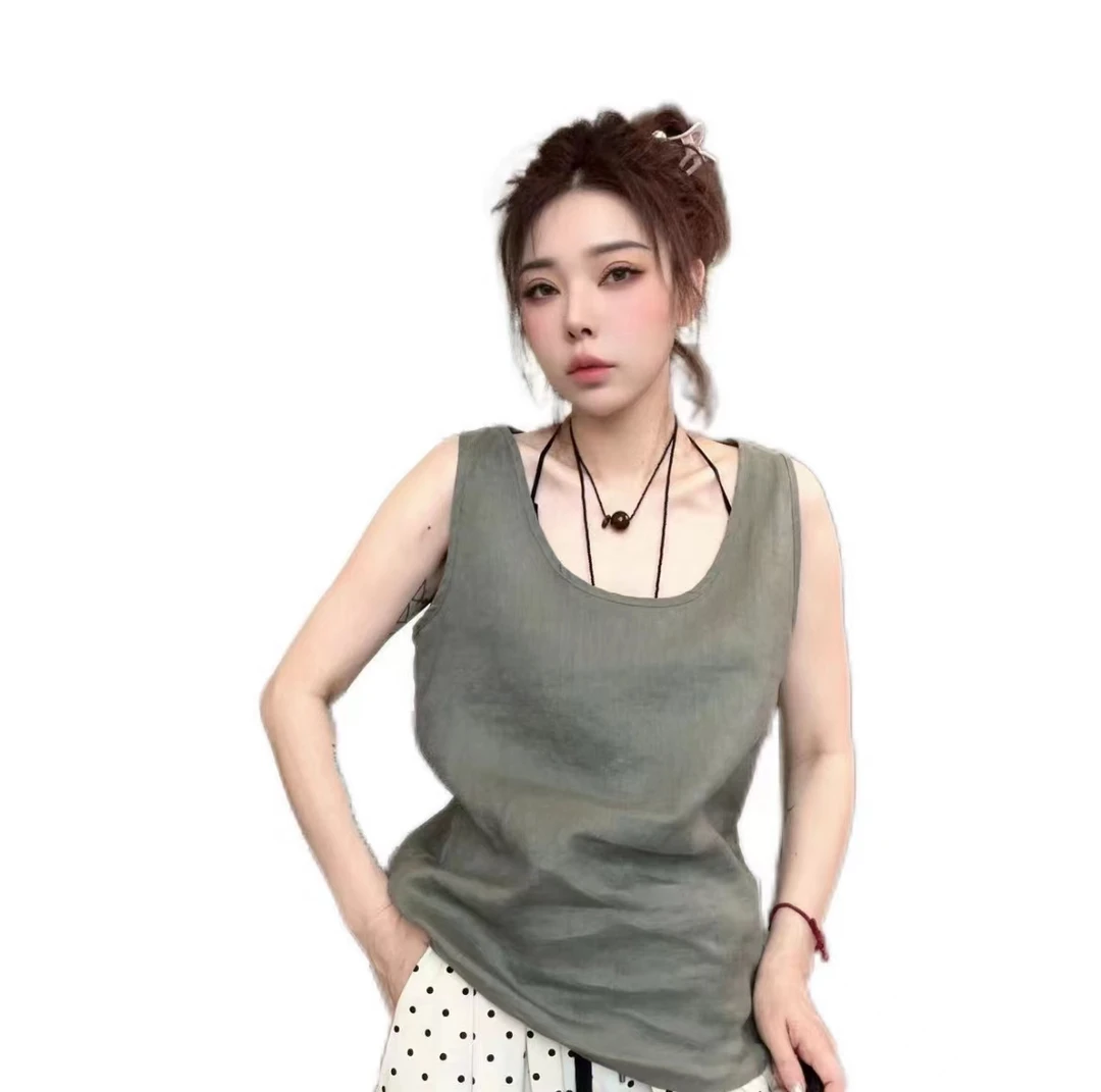 【丽丽推荐】高品亚麻背心