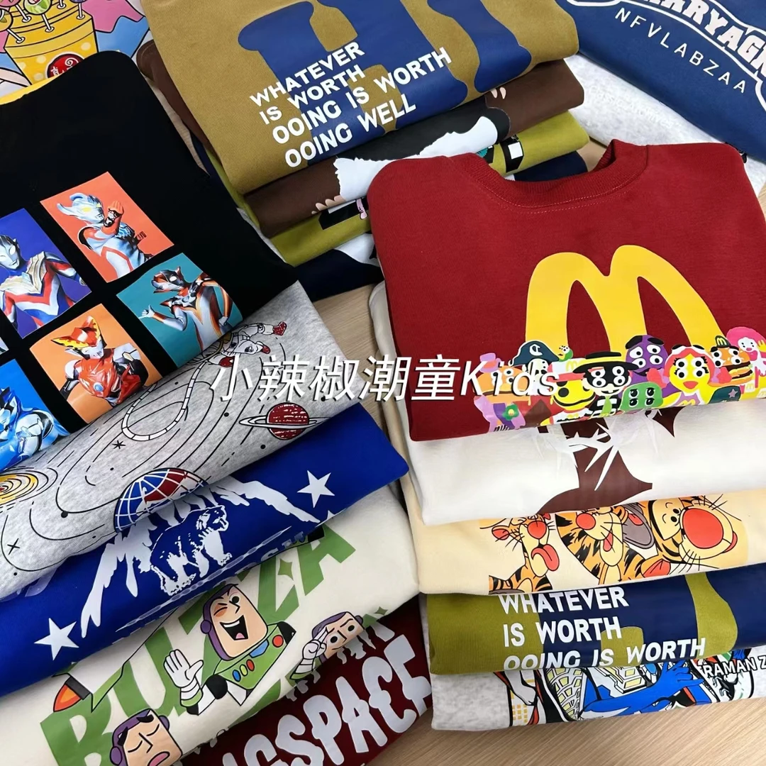 【卫衣01-330】SS-潮童秋季圆领卫衣韩版儿童百搭9-21