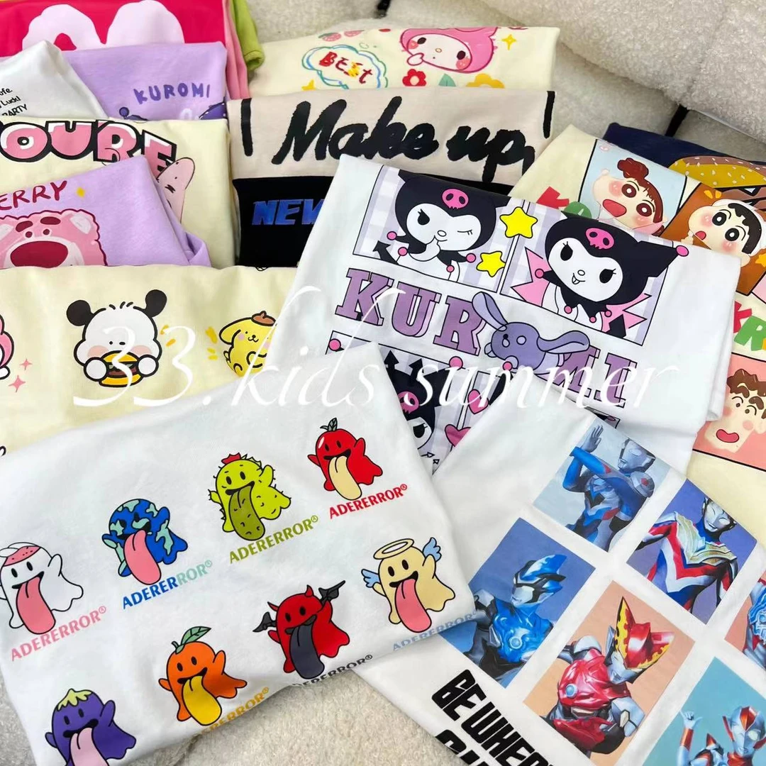 【ss5短袖S121-S200】儿童夏款T恤短袖韩版潮流上衣9-20