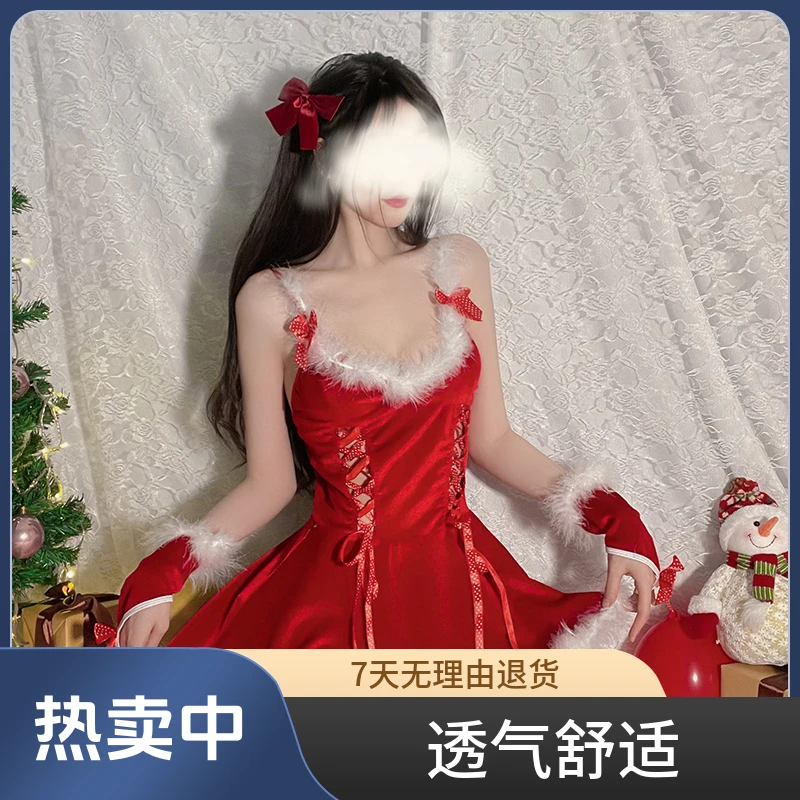 舒适透气套装性感连体红色洛丽塔御姐国潮lolita舒适高颜值纯欲