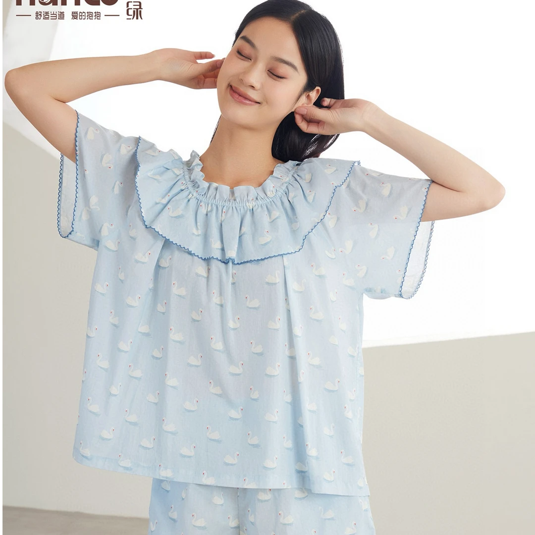 《韩绿》2024春夏新款家居服简约凉爽24042/24041