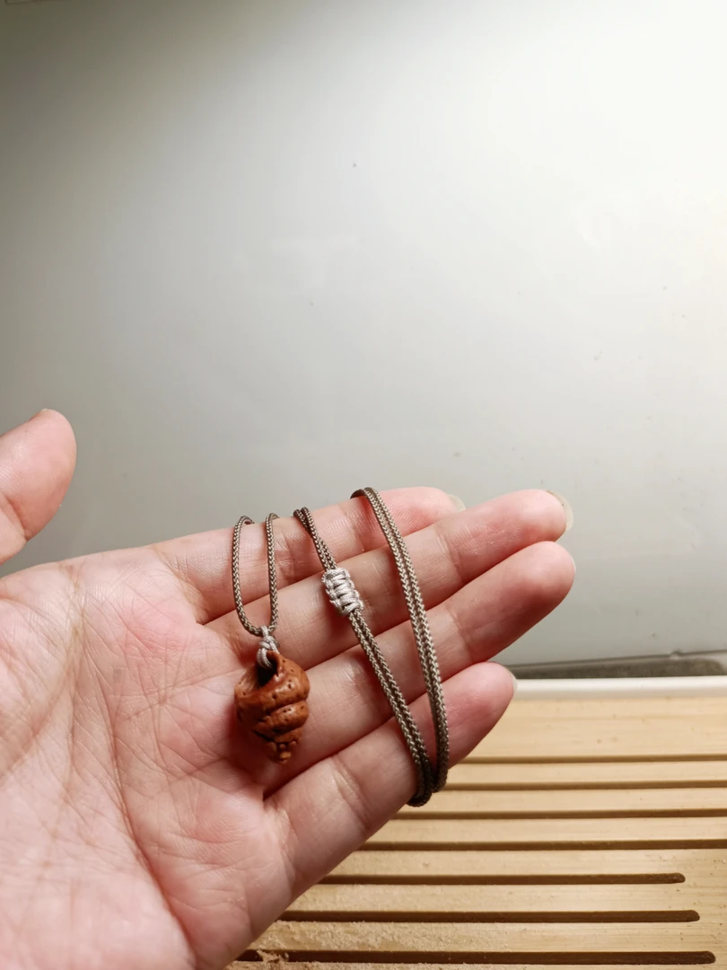 桃核雕刻小螺吊坠纯手工雕刻diy寓意吉祥饰品编绳手绳